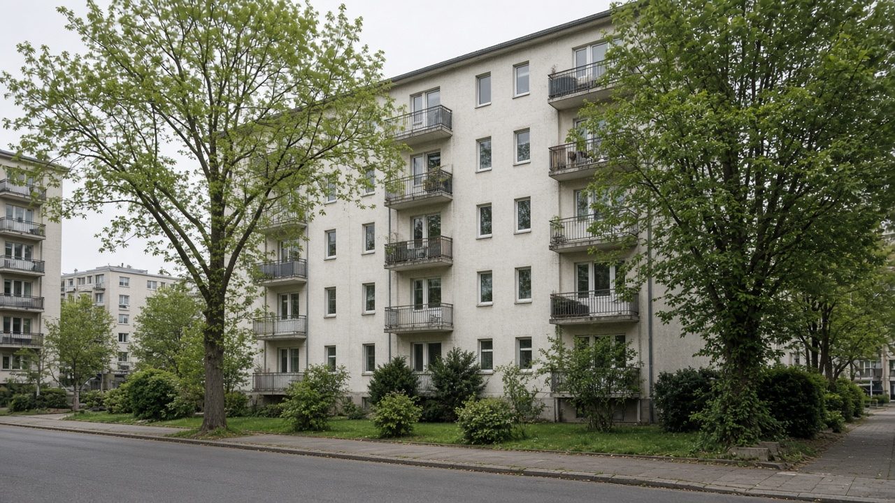 Nachkriegswohnanlage als Beispiel für Offenbach