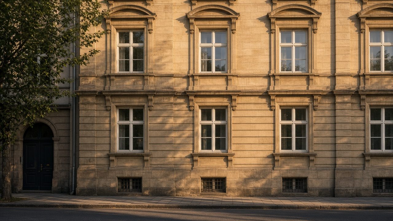 Gründerzeitfassade als Beispiel für Sachsenhausen